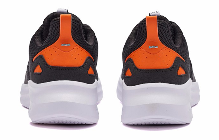 Shop Zapatillas de Running 361° de Malla Transpirable Negro Naranja Bajas 672212202F-3