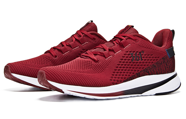 Order Sepatu Lari Jaring 361° 'Black Cherry' yang Bernapas 571932226-3