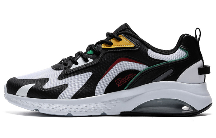 361° Breathable Mesh Shock-Absorbing Air Cushion Running Shoe 'Black White' 672036793-4
