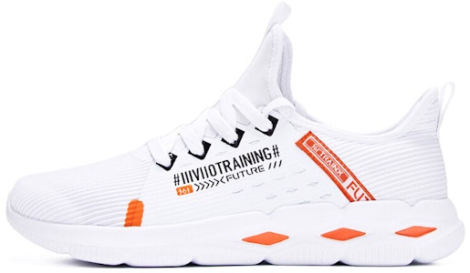 361° 通気メッシュスニーカー 白/オレンジ 571924431-1 Buy 361° 通気メッシュスニーカー 白/オレンジ 571924431-1