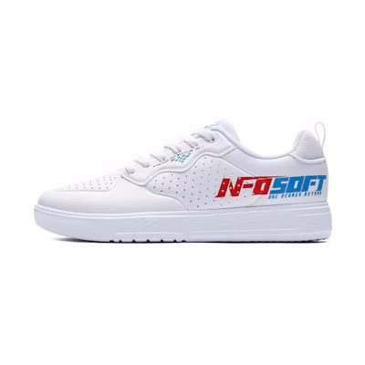 361° Breathable Wear-resistant Skateboard Shoes 'Feather White'