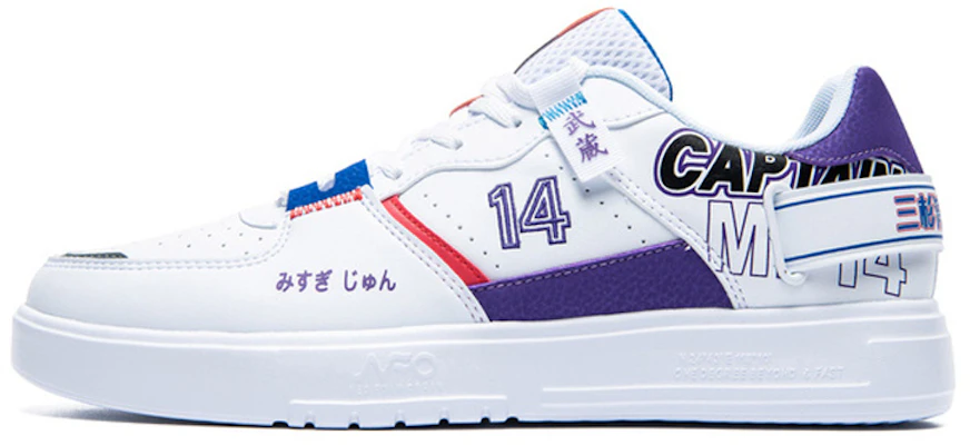361° Captain Tsubasa Retro Freizeit-Sneaker ''Weiß Lila'' 672036627-2 Buy 361° Captain Tsubasa Retro Freizeit-Sneaker ''Weiß Lila'' 672036627-2