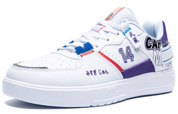 Lookbook 361° Captain Tsubasa Retro Freizeit-Sneaker ''Weiß Lila'' 672036627-2