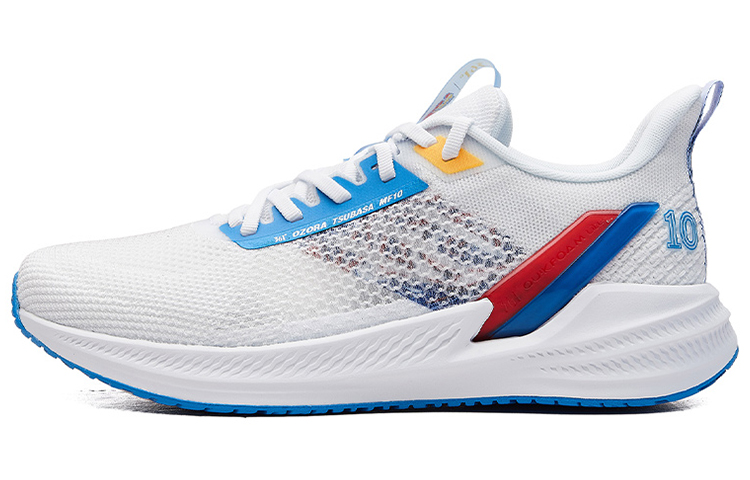 361° Captain Tsubasa x 'Bouncy Tech - Shock Absorbent Breathable Running Shoe White Blue Red' 572122232-1