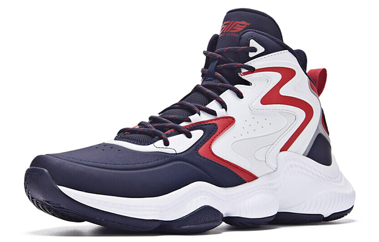 Order 361°カジュアルバスケシューズ 白青赤 671931107-2