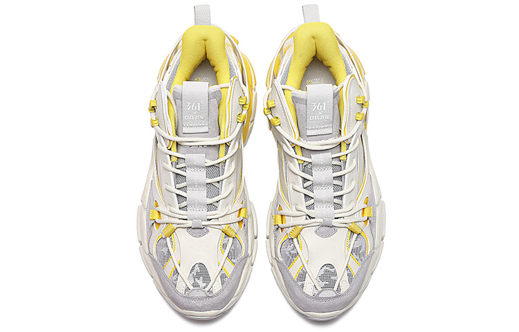 Shop 361° Casual Running Shoes 'Grey Yellow' 672032248-4