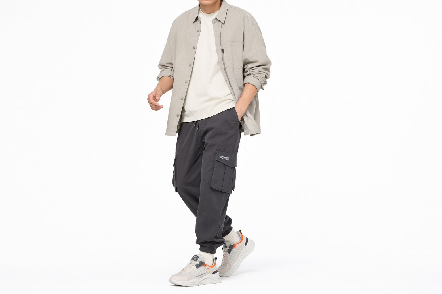 Order 361° Casual Shock-Absorbing Sneaker 'Beige Grey' 672126762F-2