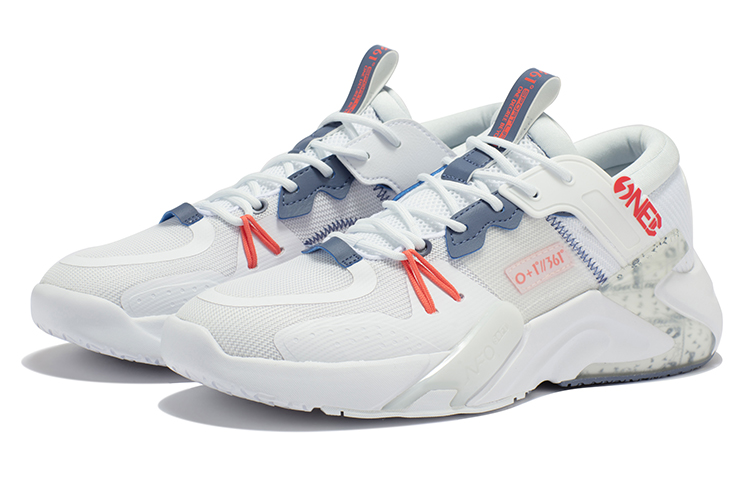 Shop 361° Comfort Breathable Casual Sneakers 'White Matte Blue' 672236705F-10