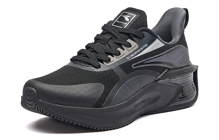 Order 361° 馳擎 ENRG-X科技 緩震 透氣回彈 低幫 跑步鞋 男款 曜石黑