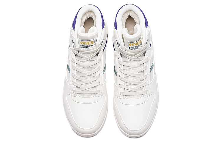 Order 361° 패션 웜 캐주얼 스니커즈 (화이트 퍼플) 672046602B-2