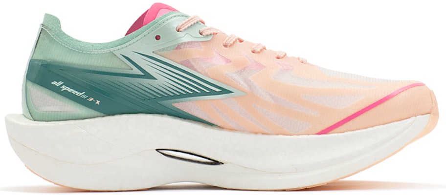 361° 飛燃2 甜蜜蜜 Q彈科技 碳板 跑步鞋 男款 粉綠 Order 361° 飛燃2 甜蜜蜜 Q彈科技 碳板 跑步鞋 男款 粉綠