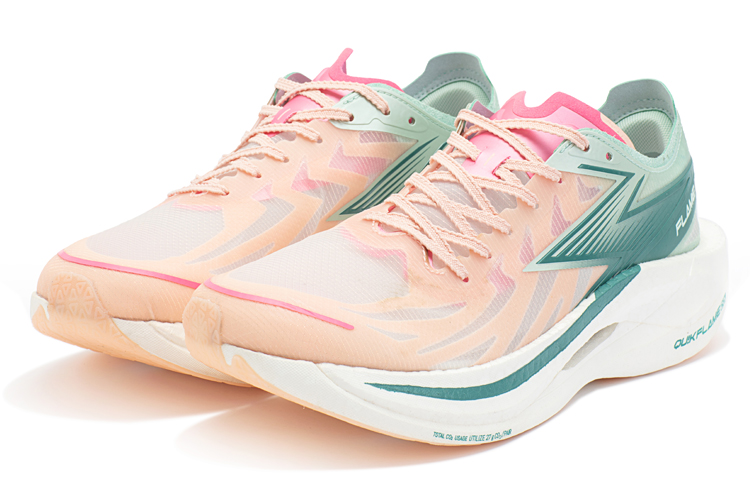 Lookbook 361° 飛燃2 甜蜜蜜 Q彈科技 碳板 跑步鞋 男款 粉綠