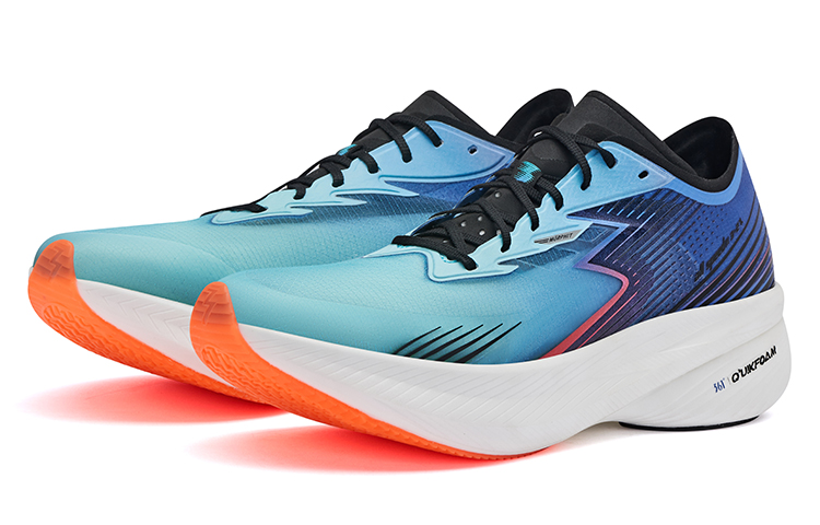 Shop 361度飛燃ST晨曦暮雨 男款2022年夏季男競速跑鞋  釉瓷綠/暮光藍 572222222-8