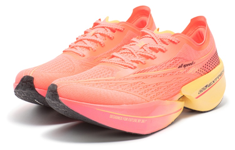 Lookbook 361° 飛翻future1.5 龘人實力 龍年限定鞋 減震防滑耐磨透氣 低筒 跑步鞋 男女款 閃光海棠粉