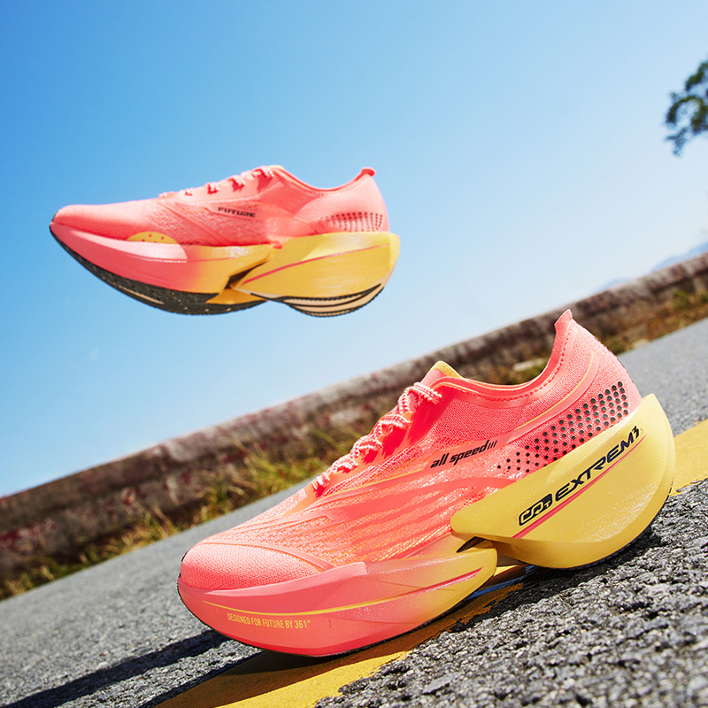 Details for 361° 飛翻future1.5 龘人實力 龍年限定鞋 減震防滑耐磨透氣 低筒 跑步鞋 男女款 閃光海棠粉