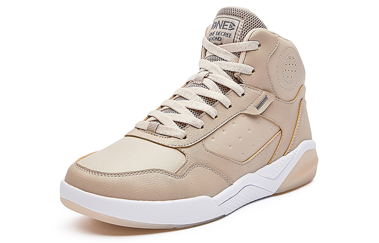 Lookbook 361° 冬季征程 加絨 保暖 耐磨防滑 高筒 冬季加棉板鞋 男款 淺骨色