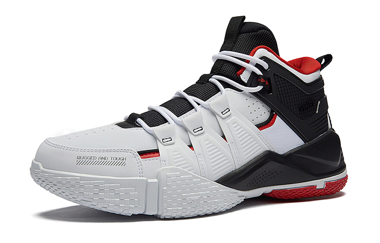 Order 361° Kasut Bola Keranjang Tinggi 'Q Bounce Tech Hitam dan Putih' 572041115A-2