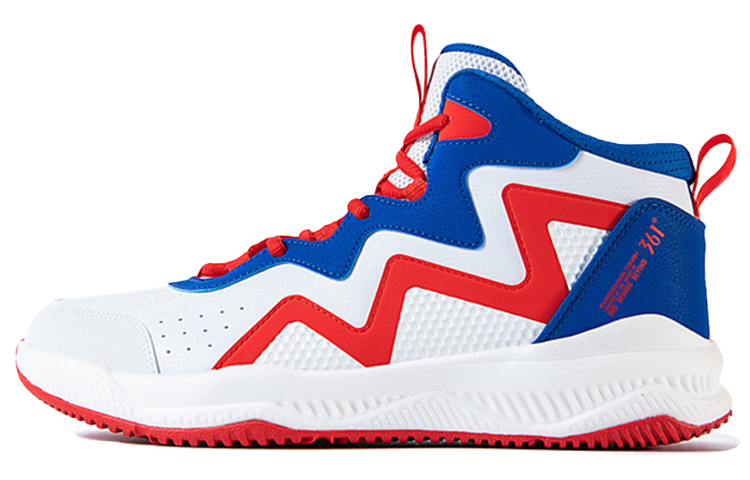 361° High-Top Basketball 'White Blue' 672111102-4