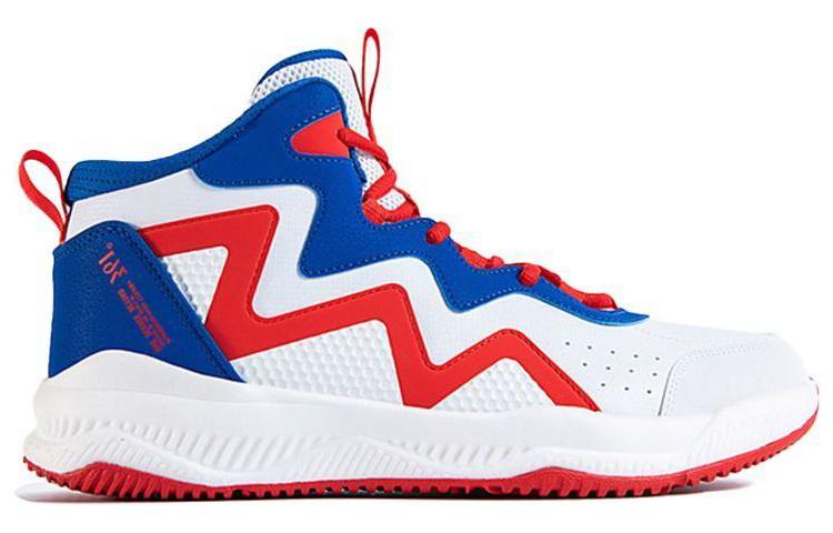 Order 361° High-Top Basketball 'White Blue' 672111102-4