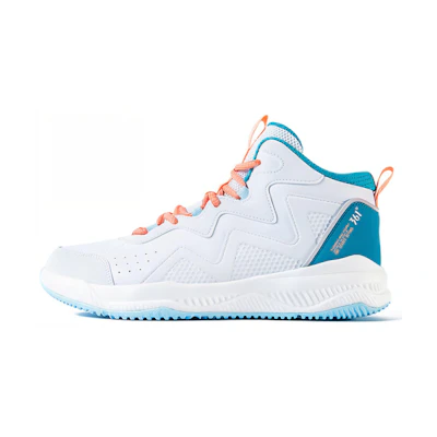 361° High-Top Basketball Shoes 'White Blue Orange'