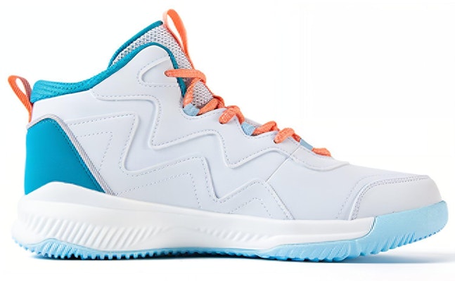 361° High-Top Basketball Shoes 'White Blue Orange' 672111102-2 Order 361° High-Top Basketball Shoes 'White Blue Orange' 672111102-2