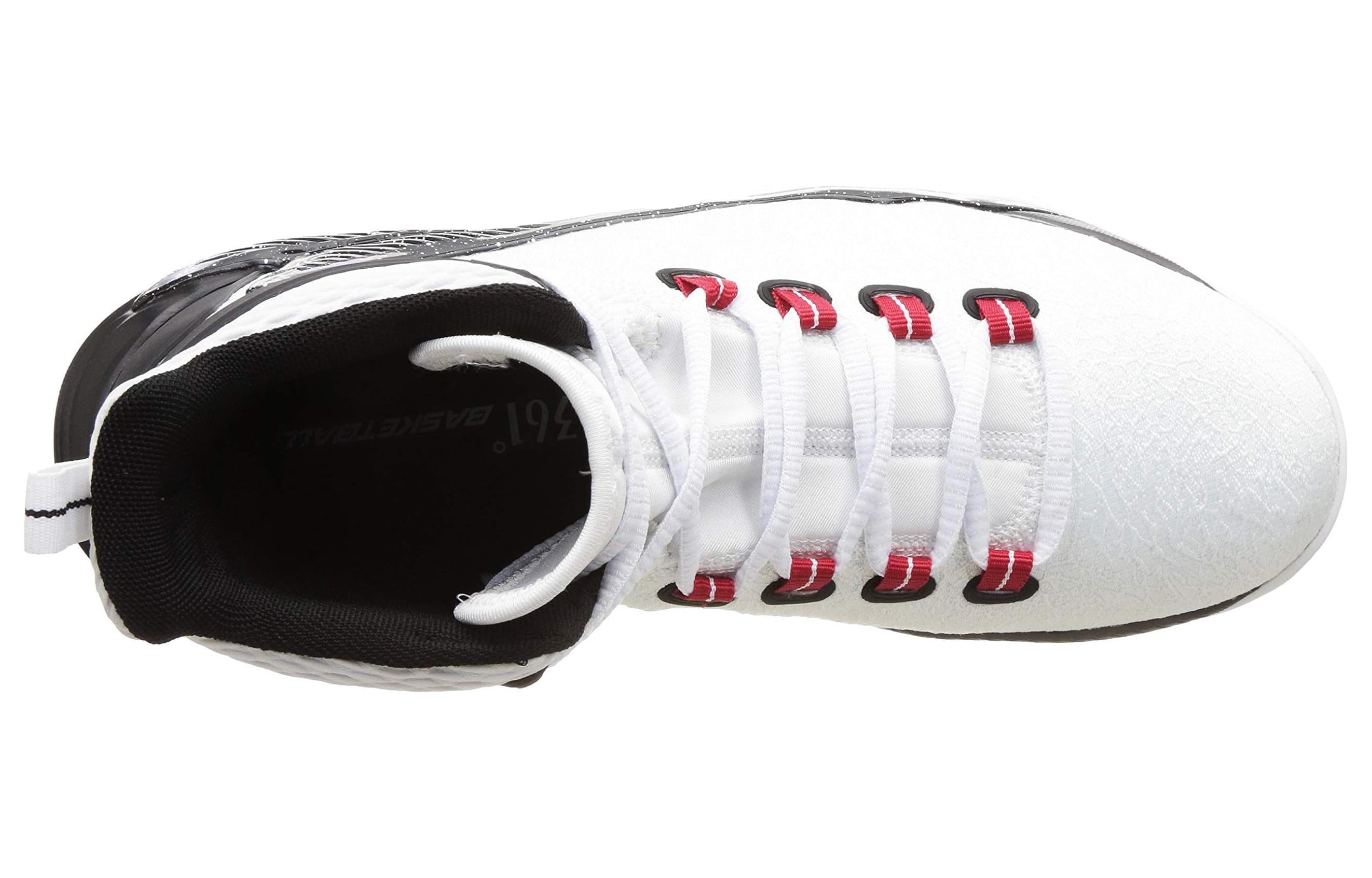 Shop 361° High-Top Basketball Sneakers 'White Black' 671831101-1