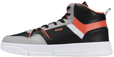 361° High-Top Casual Leather Sneaker 'Black Grey' 672036625-5 361° High-Top Casual Leather Sneaker 'Black Grey' 672036625-5