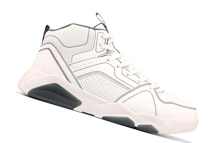 Order 361° ハイカット ライフスタイルスニーカー 白/グレー 672346619B-2