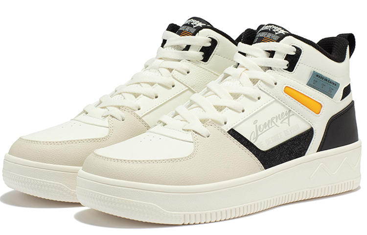 Lookbook 361° High-Top Skate Shoe 'White Black' 672236606F-2
