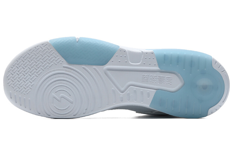 Shop 361° 邦弹科技 防滑耐磨 高筒 滑板鞋 白蓝