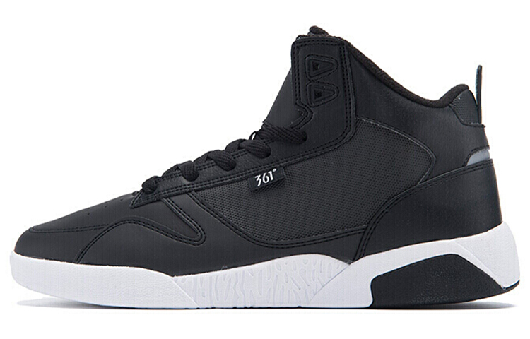 361° High-Top Skate Shoes 'Black White' 671646601A-4