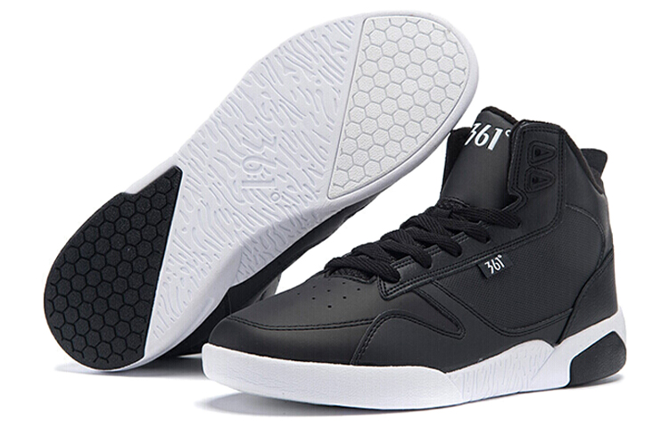 Shop Zapatillas Skateboarding Altas 361° 'Negro Blanco' 671646601A-4