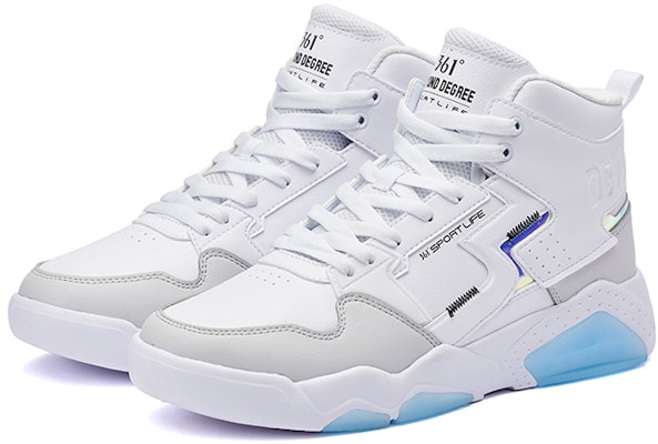 361° High-Top Skate Shoes 'Bounce Technology White Blue' 672236601F-2 Lookbook 361° High-Top Skate Shoes 'Bounce Technology White Blue' 672236601F-2