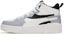 Kasut Skate Tinggi 361° 'Putih Hitam Kelabu' 672246612-3