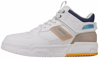 361° High-Top Skate Shoes 'White Blue Brown' 672146608B-8 361° High-Top Skate Shoes 'White Blue Brown' 672146608B-8