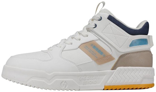 361° 潮流休閒 防滑耐磨減震 高筒 板鞋 白藍棕 Buy 361° 潮流休閒 防滑耐磨減震 高筒 板鞋 白藍棕