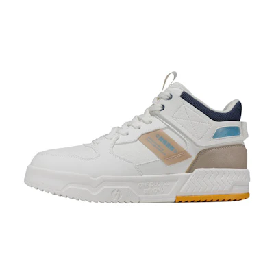 361° High-Top Skate Shoes 'White Blue Brown'