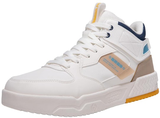 361° High-Top Skate Shoes 'White Blue Brown' 672146608B-8 Lookbook 361° High-Top Skate Shoes 'White Blue Brown' 672146608B-8