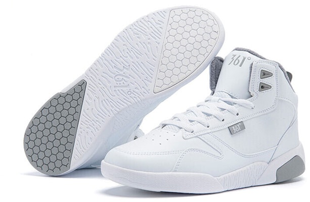 361° High-Top Skate Shoes 'White Grey' 671646601A-1 Shop 361° High-Top Skate Shoes 'White Grey' 671646601A-1