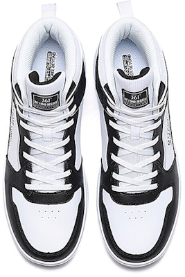 361° High-Top Skateboard Shoe 'White Black' 672036615F-4 Order 361° High-Top Skateboard Shoe 'White Black' 672036615F-4
