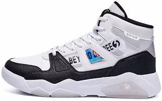 361° High-Top Skateboard Shoes 'White Black' 672136601-7 361° High-Top Skateboard Shoes 'White Black' 672136601-7