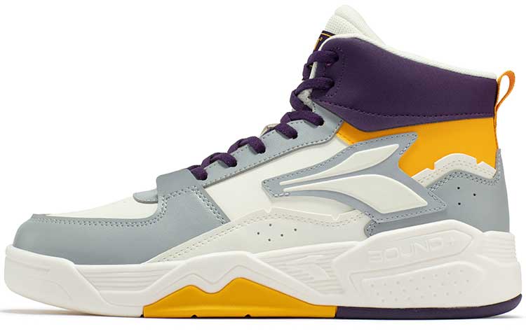 361° High-Top Skateboard Shoes 'Yuang Yang White Grey Yellow' 672236601-10