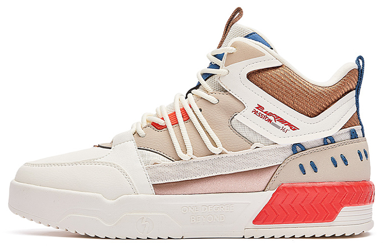 361° High-Top Skateboard Sneakers 'Light Bone' 672146603B-1