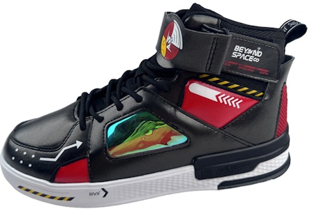 361° 防滑耐磨 高筒 板鞋 男款 黑紅 Lookbook 361° 防滑耐磨 高筒 板鞋 男款 黑紅