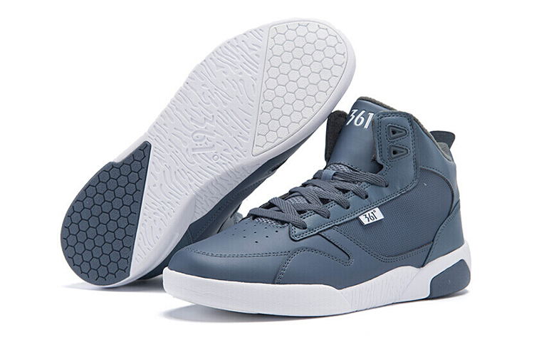 Shop 361°ハイカットスニーカー「ブルーホワイトフリース」 671646601A-3