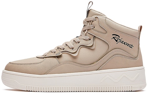 361° 加絨 休閒 耐磨 高幫 板鞋 男款 淺骨色 Buy 361° 加絨 休閒 耐磨 高幫 板鞋 男款 淺骨色