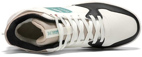 361° 加絨 潮流 保暖 高筒 板鞋 男款 白青 Lookbook 361° 加絨 潮流 保暖 高筒 板鞋 男款 白青