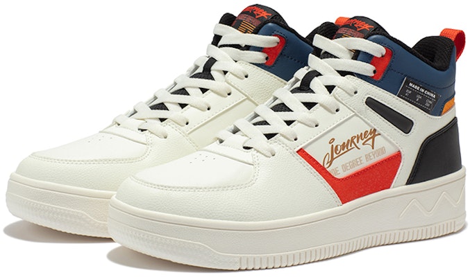 361° 화이트 레드 하이탑 스니커즈 (361° White Red High-top Sneakers) 672236606F-3 Lookbook 361° 화이트 레드 하이탑 스니커즈 (361° White Red High-top Sneakers) 672236606F-3