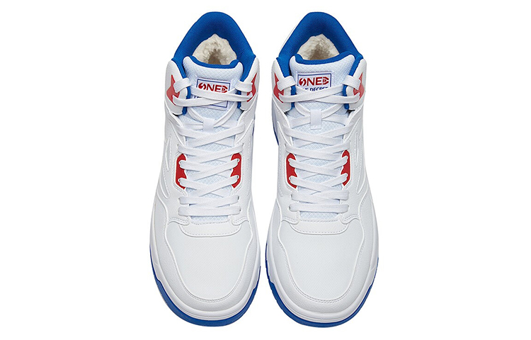 Order 361°ハイカットスニーカー 白/青 572046623A-1