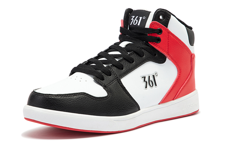 361° High-Top Sneakers 'White Red' 圖 3